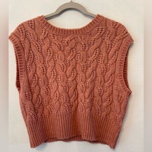 Sincerely Jules Pink Cable Knit Sweater